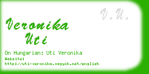 veronika uti business card